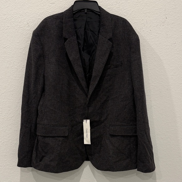 Calvin Klein Men's Wool Blend Slim Blazer XXL - Picture 2 of 7